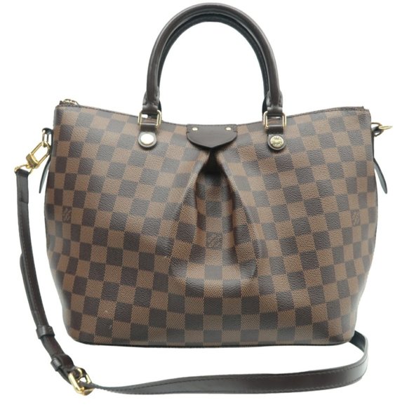 Louis Vuitton Handbags - 100% Authentic Louis Vuitton Siena MM Brown Damier Ebene Canvas Satchel Bag